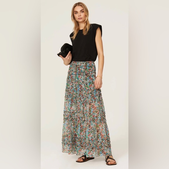 Ted Baker Dresses & Skirts - RTR 
Ted Baker London
Amadea Skirt Maxi Skirt Size 3 Multicolored Floral pleated